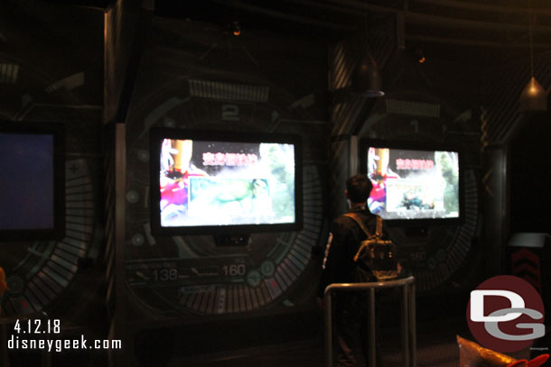 Interactive screens where you can try on an Ironman suit, just like Disneyland had for a while.