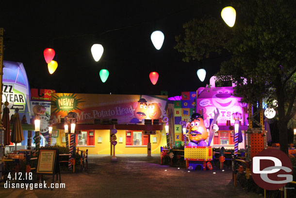 The Toy Box Cafe is part of Toy Story Land, but not behind the barricades (I never saw it open though, but you could walk around)