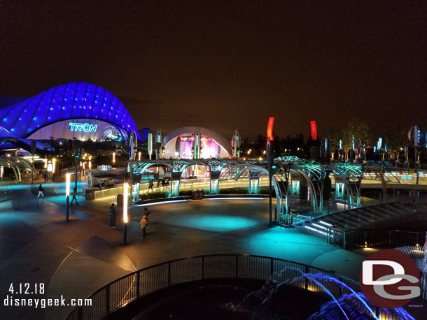 Looking across Tomorrowland.