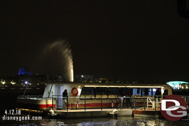 The Friendship style boat docking.   