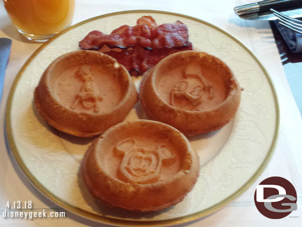 Time for breakfast at the Magic Kingdom Club.