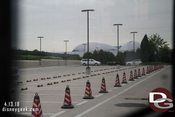 In the morning the hotel drop off is in the VIP area of Disneytown, closest to the theater and entrance.