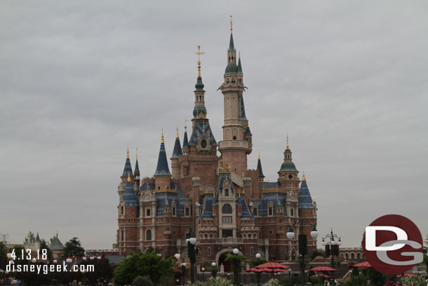 So I set off for Shanghai Disneyland Enchanted Storybook Castle.