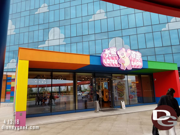 The first doorway leads to the Lotso Shop