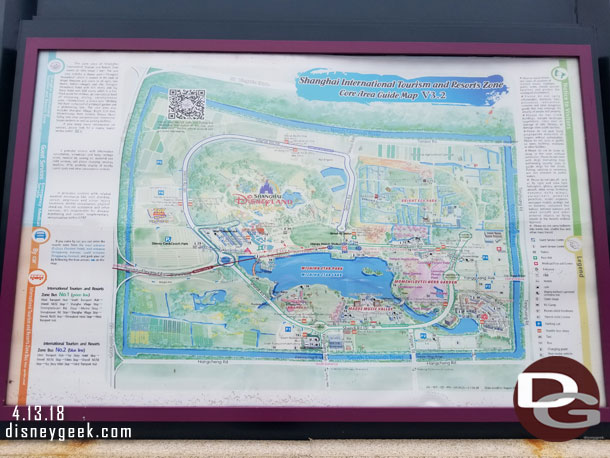 A map of the resort area back at the transportation hub by the park, took about 11 min from the last photo until this one.  