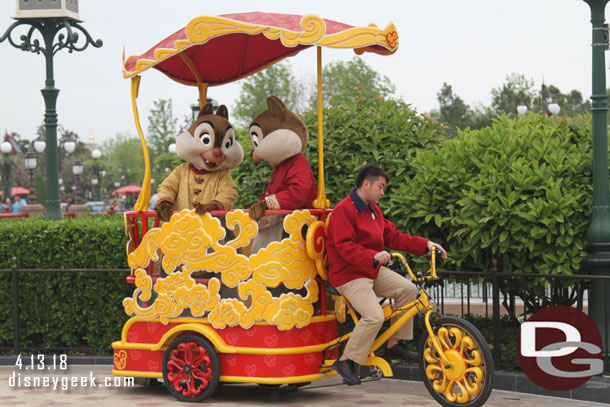 Chip and Dale arriving.