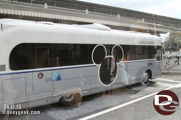 A resort cruiser bus.  These are shuttle buses to from the various hotels.