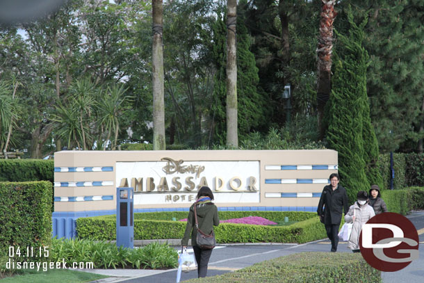 Passing by the Disney Ambassador Hotel