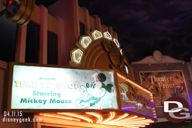 Another entrance to the Disney Store