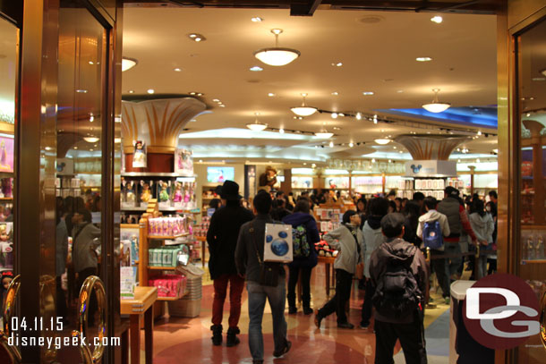 Looking inside.  It was a fairly typical Disney Store like you would find in a mall.