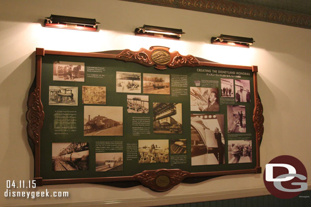 A sign talking about the history of the Monorail at Disneyland.