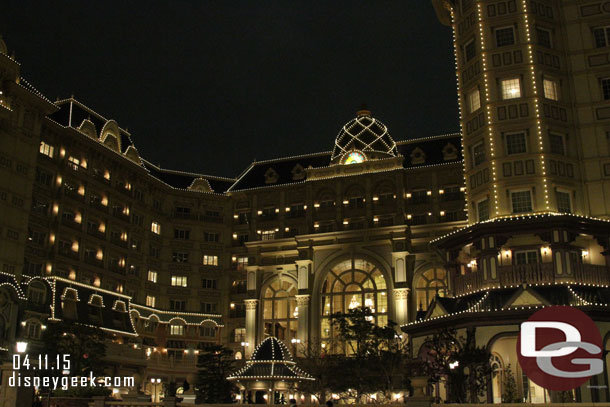 Approaching the Tokyo Disneyland Hotel