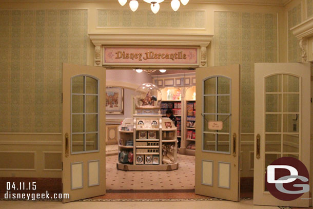 I returned to the lower level and the primary gift shop, Disney Mercantile