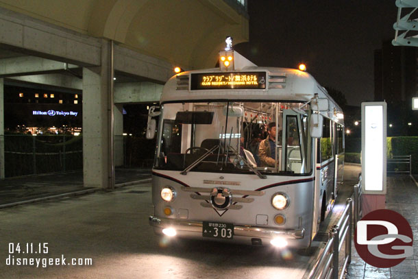 Back on the cruiser to the Hilton to wrap up the night.  Tomorrow a tour of Tokyo & then DisneySea!