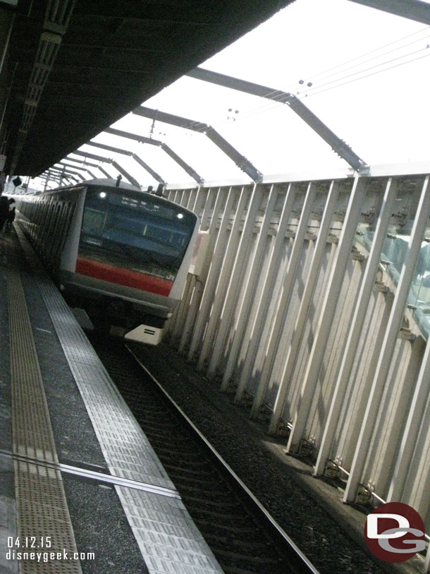 Our train arriving.