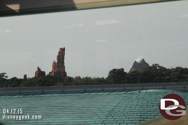 From here you can see Big Thunder and beyond it Mt Prometheus