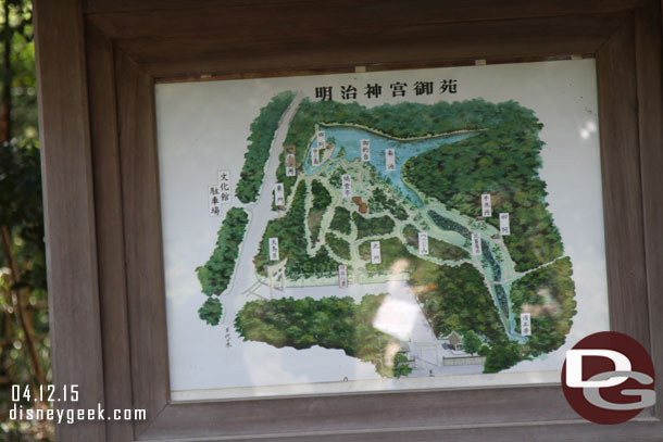 A map of the grounds