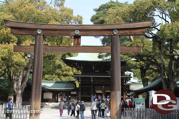 Another Torii before the main courtyard.