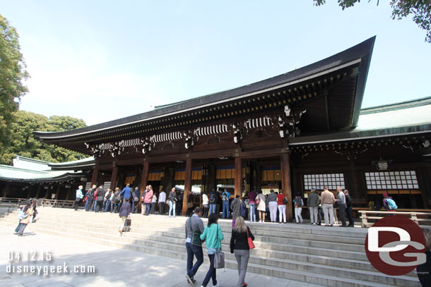 The main shrine area.