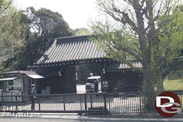 Passing by a gate for the Togu Palace I believe.