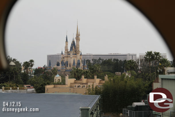 Passing by Tokyo Disneyland on the monorail.