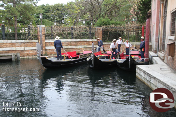 Cast Members waiting to go.