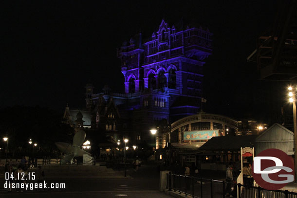 Walking back toward Tower of Terror