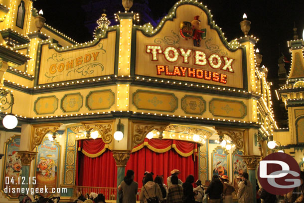 The Toybox Playhouse is where Mr. Potato Head performs.