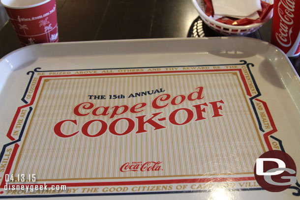 Ate dinner at the Cape Cod Cook-off