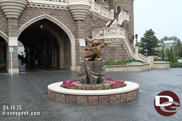 Sorcerer Mickey in the courtyard