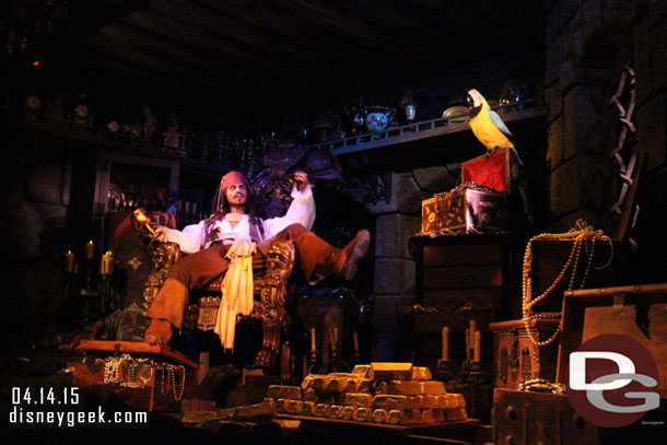 Jack Sparrow in the treasure room