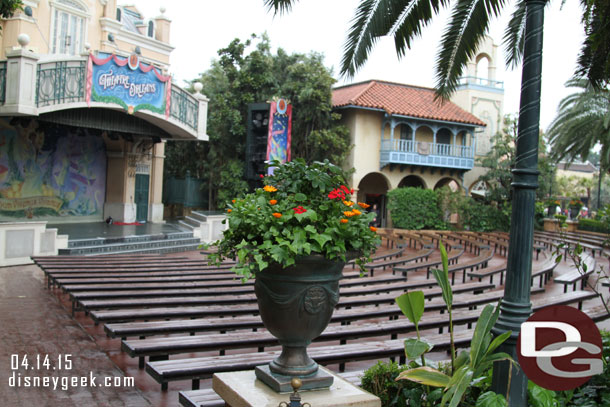 Theatre Orleans.. the shows were cancelled due to the rain.