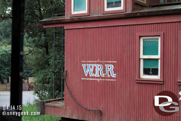 Onboard.. wrong lens.. so a little too close for this caboose we passed.