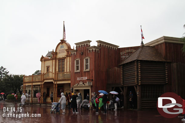 Restrooms are in the Baths building.