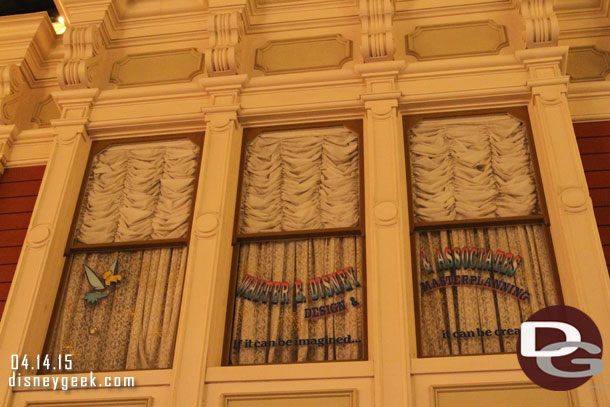 A Walt/WED tribute, the park opened in 1983 before the name changed to WDI so I think this is an Imagineering window.