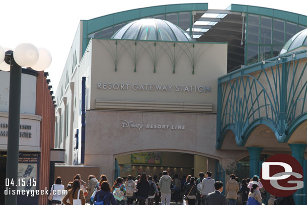 Looking back at the Gateway Station