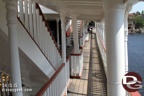 A look at the mid deck.  Looks very similar to Disneyland.  It could use some TLC though compared to the fresh look at Disneyland in Anaheim.