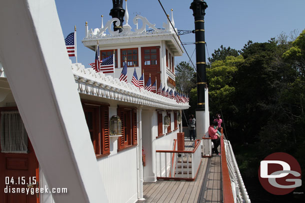 Walking around the Mark Twain.  It was quiet only a handful of groups onboard for this first cruise of the day.