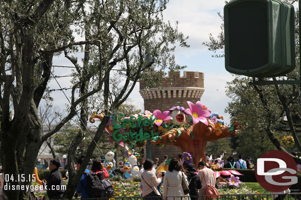 A look at the Easter Garden in the hub as I walked b.