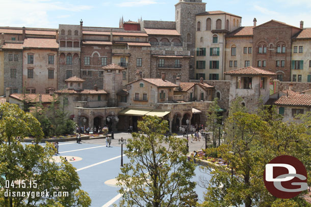 DisneySea Plaza from the Monorail 