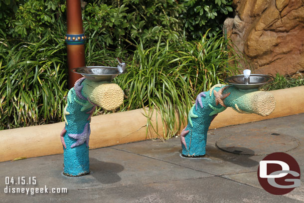 Mermaid Lagoon drinking fountains
