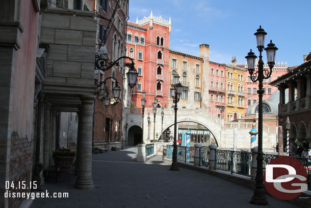Walking into the Venice area