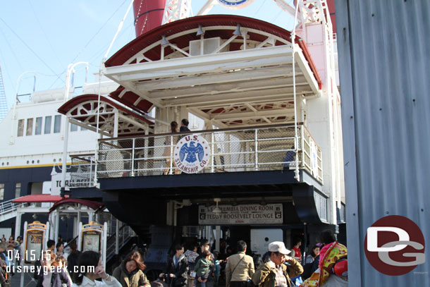 I started off my late afternoon tour of Tokyo DisneySea checking out the SS Columbia in the American Waterfront.