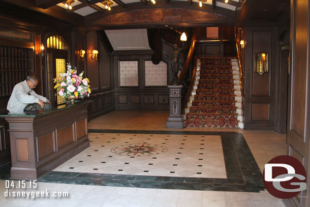 The entry way on the first deck.