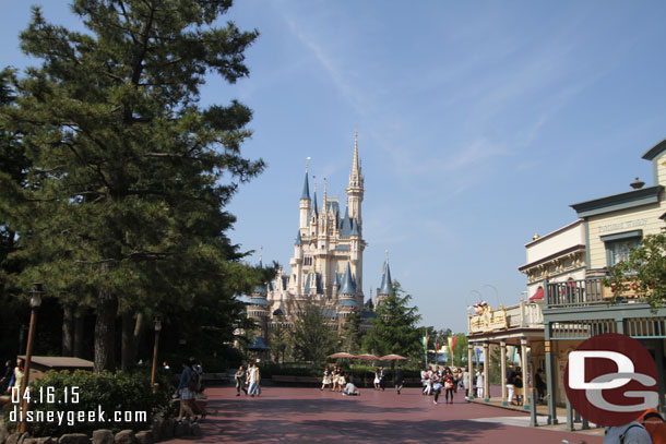 Cinderella Castle in the distance