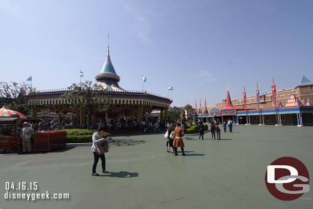 A wider look at Fantasyland.