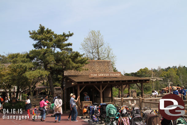 I am heading out to Tom Sawyer Island.