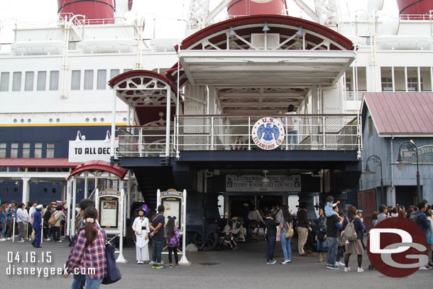 Heading toward the SS Columbia