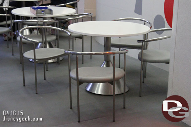 Tables in the Pan Galactic Pizza Port