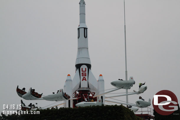 The StarJets overhead.